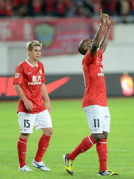 恒大5 1江蘇 穆里奇慶祝進球