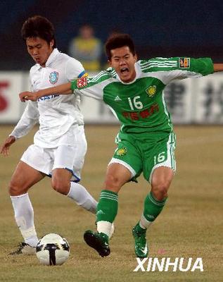 足球--中超:北京國安戰平江蘇舜天(2)