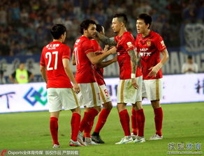 高清圖 恒大1 0客勝舜天 高拉特獻絕殺瘋狂慶祝7928343